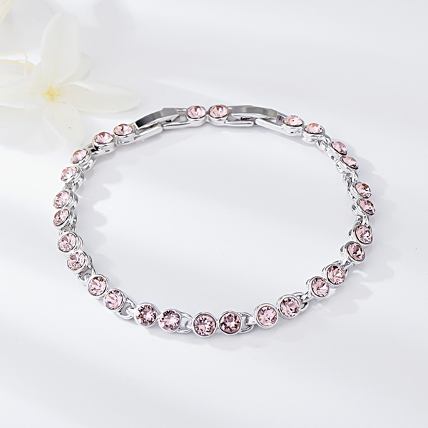 Picture of Unique Swarovski Element Zinc Alloy Fashion Bracelet