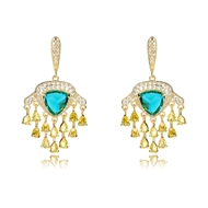 Picture of Hypoallergenic Gold Plated Luxury Dangle Earrings with Easy Return