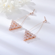 Picture of Top Cubic Zirconia Medium Dangle Earrings