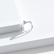 Picture of Trendy Platinum Plated White Adjustable Bracelet with No-Risk Refund