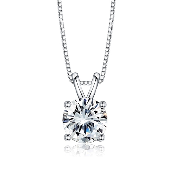 Picture of 925 Sterling Silver Cubic Zirconia Pendant Necklace at Unbeatable Price