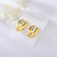 Picture of Eye-Catching Gold Plated Zinc Alloy Big Stud Earrings with Member Discount