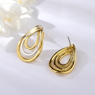 Picture of Zinc Alloy Dubai Big Stud Earrings with Full Guarantee