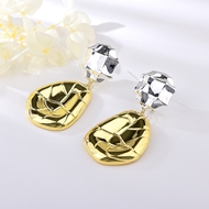 Picture of Zinc Alloy Big Dangle Earrings with Full Guarantee