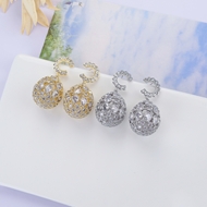 Picture of Shop Platinum Plated White Dangle Earrings with Wow Elements