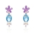 Picture of Trendy Purple Gold Plated Dangle Earrings with No-Risk Refund