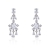 Picture of Cheap Platinum Plated White Dangle Earrings Direct from Factory