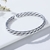 Picture of Latest Small Platinum Plated Fashion Bangle