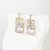 Picture of Copper or Brass Cubic Zirconia Dangle Earrings Online Only