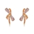 Picture of Copper or Brass Cubic Zirconia Dangle Earrings from Certified Factory