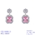 Picture of Charming Pink Big Dangle Earrings As a Gift