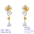 Picture of Hypoallergenic Gold Plated Big Dangle Earrings with Easy Return