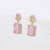 Picture of Irresistible Pink Gold Plated Dangle Earrings For Your Occasions