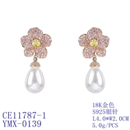 Picture of Recommended Pink Luxury Dangle Earrings from Top Designer