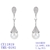 Picture of Unusual Big Platinum Plated Dangle Earrings