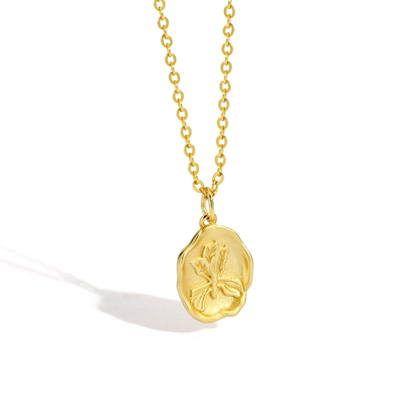 Picture of Featured Gold Plated Copper or Brass Pendant Necklace with Full Guarantee