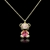 Picture of Sparkly Small Gold Plated Pendant Necklace