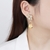 Picture of Fashion Cubic Zirconia Gold Plated Dangle Earrings