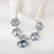 Picture of Classic Platinum Plated Short Statement Necklace with Fast Delivery