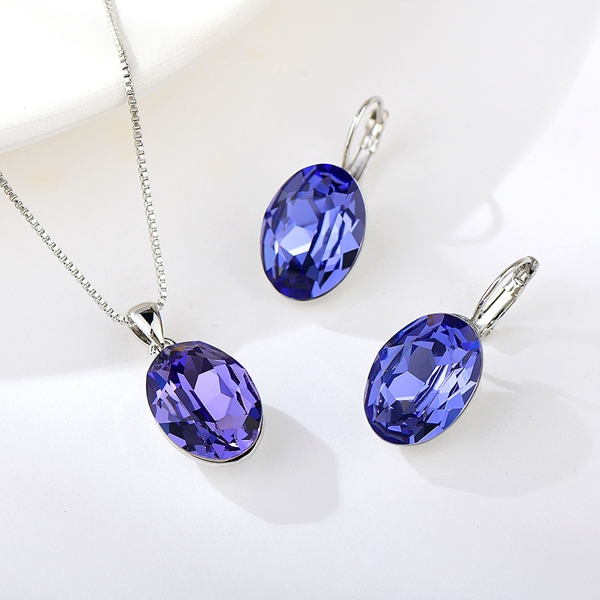 Picture of Zinc Alloy Swarovski Element 2 Piece Jewelry Set in Exclusive Design