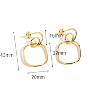 Picture of Copper or Brass Medium Hoop Earrings with Full Guarantee