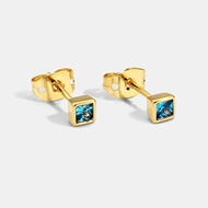 Picture of Delicate Cubic Zirconia Gold Plated Stud Earrings