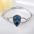 Picture of Impressive Platinum Plated Medium Fashion Bangle with Low MOQ