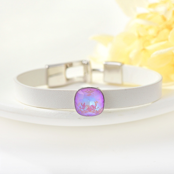 Picture of Amazing Swarovski Element Zinc Alloy Fashion Bangle