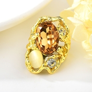 Picture of Sparkly Big Artificial Crystal Fashion Ring