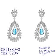 Picture of Great Cubic Zirconia Luxury Dangle Earrings