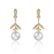 Picture of Copper or Brass Cubic Zirconia Dangle Earrings in Exclusive Design