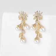 Picture of New Cubic Zirconia Luxury Dangle Earrings