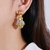 Picture of Fast Selling Yellow Big Dangle Earrings For Your Occasions