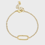 Picture of Impressive Gold Plated Small Fashion Bracelet with Low MOQ