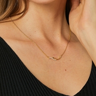 Picture of Delicate Small Short Chain Necklace with 3~7 Day Delivery