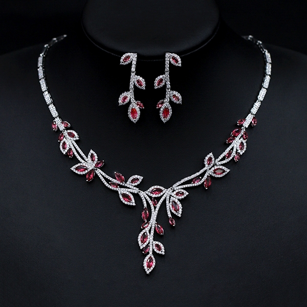 Picture of Great Cubic Zirconia Luxury 2 Piece Jewelry Set