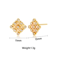 Picture of Delicate White Stud Earrings with Fast Delivery