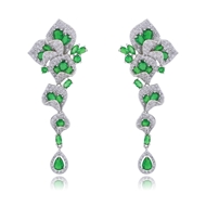 Picture of Origninal Big Platinum Plated Dangle Earrings