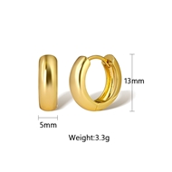 Picture of Fast Selling Gold Plated Delicate Huggie Earrings from Editor Picks