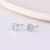 Picture of Purchase Platinum Plated Cubic Zirconia Stud Earrings Exclusive Online