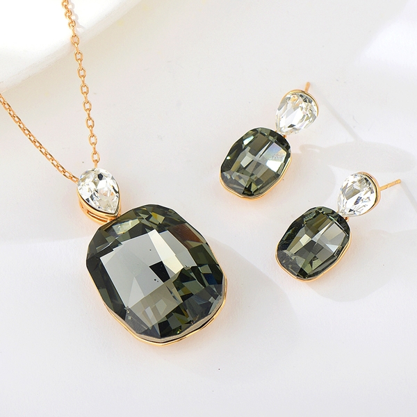 Picture of Nice Swarovski Element Zinc Alloy 2 Piece Jewelry Set