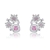 Picture of Stylish Big Platinum Plated Big Stud Earrings