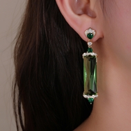 Picture of Trendy Gold Plated Luxury Dangle Earrings with No-Risk Refund