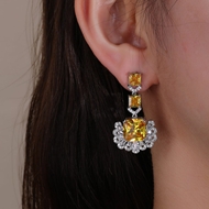 Picture of Hot Selling Yellow Luxury Dangle Earrings from Top Designer