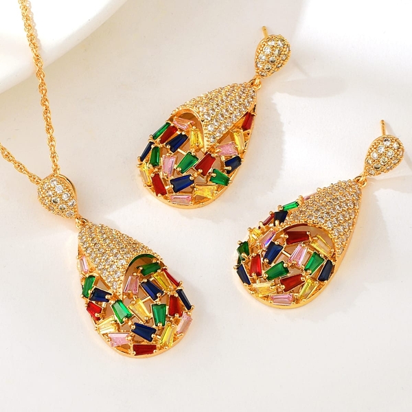 Picture of Party Irregular 2 Piece Jewelry Set of Original Design