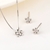 Picture of New Season White Platinum Plated 2 Piece Jewelry Set with Full Guarantee
