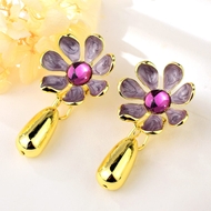 Picture of Delicate Flowers & Plants Zinc Alloy Dangle Earrings