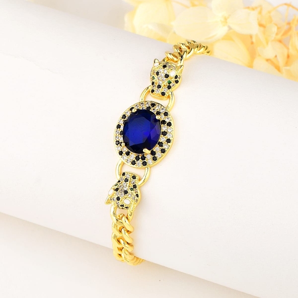 Picture of Recommended Blue Cubic Zirconia Fashion Bracelet with Member Discount