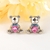 Picture of Origninal Bear Pink Dangle Earrings