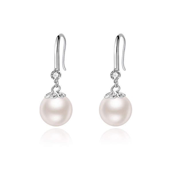 Picture of Most Popular Artificial Pearl Cute Dangle Earrings